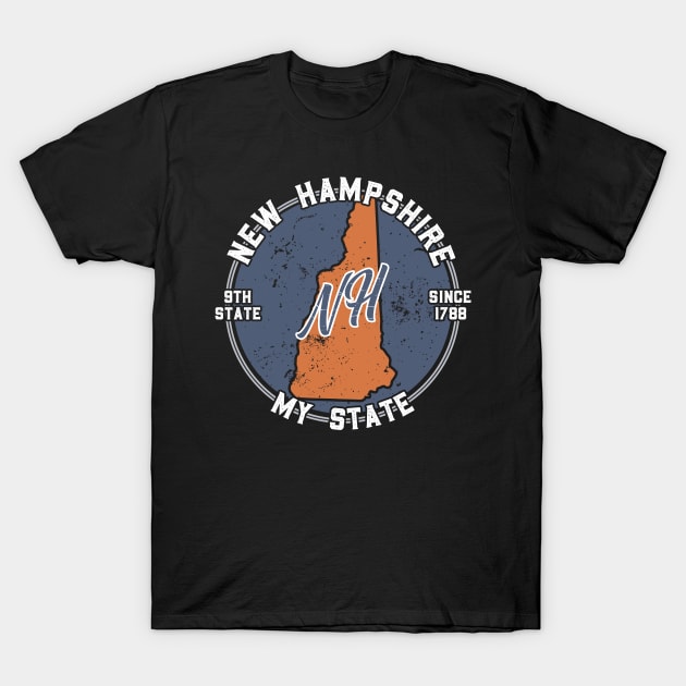 New Hampshire My State Patriot State Tourist Gift T-Shirt by atomguy